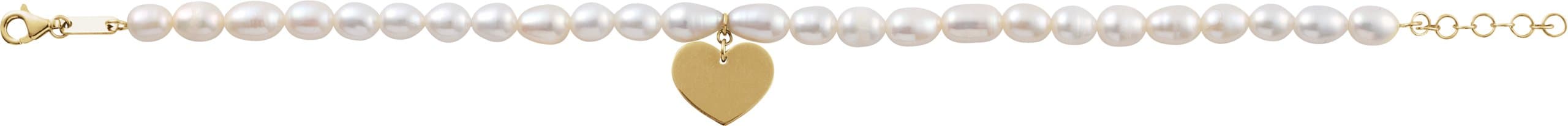 Heart & Pearl Bracelet view 2