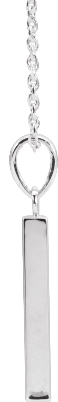 Engravable Bar Necklace, view 3