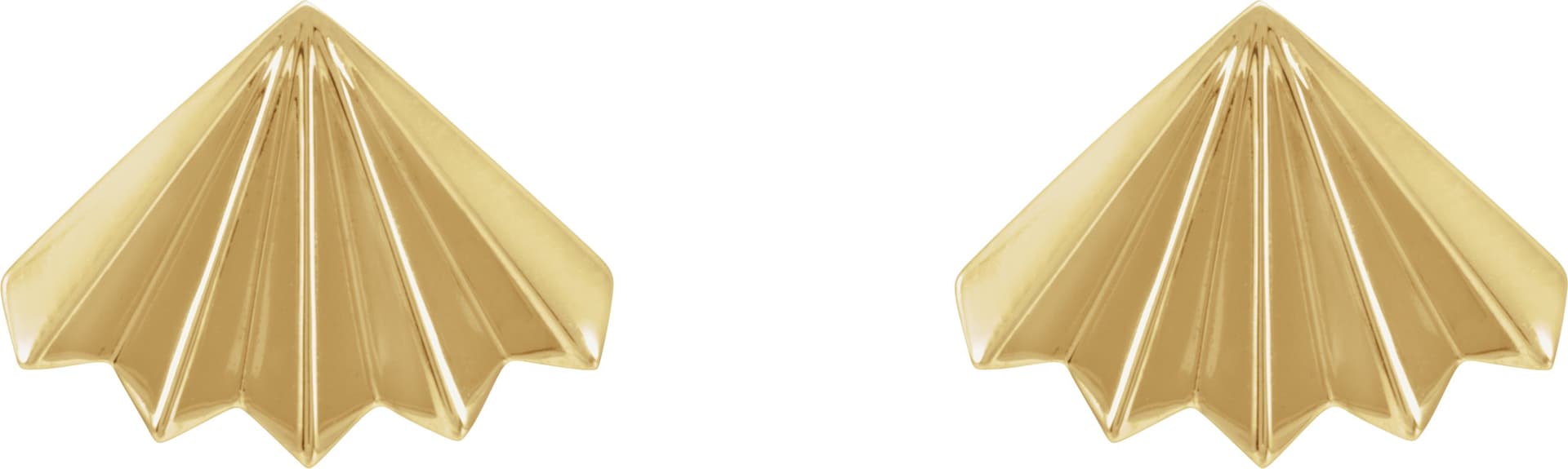 Fan Stud Earrings view 2