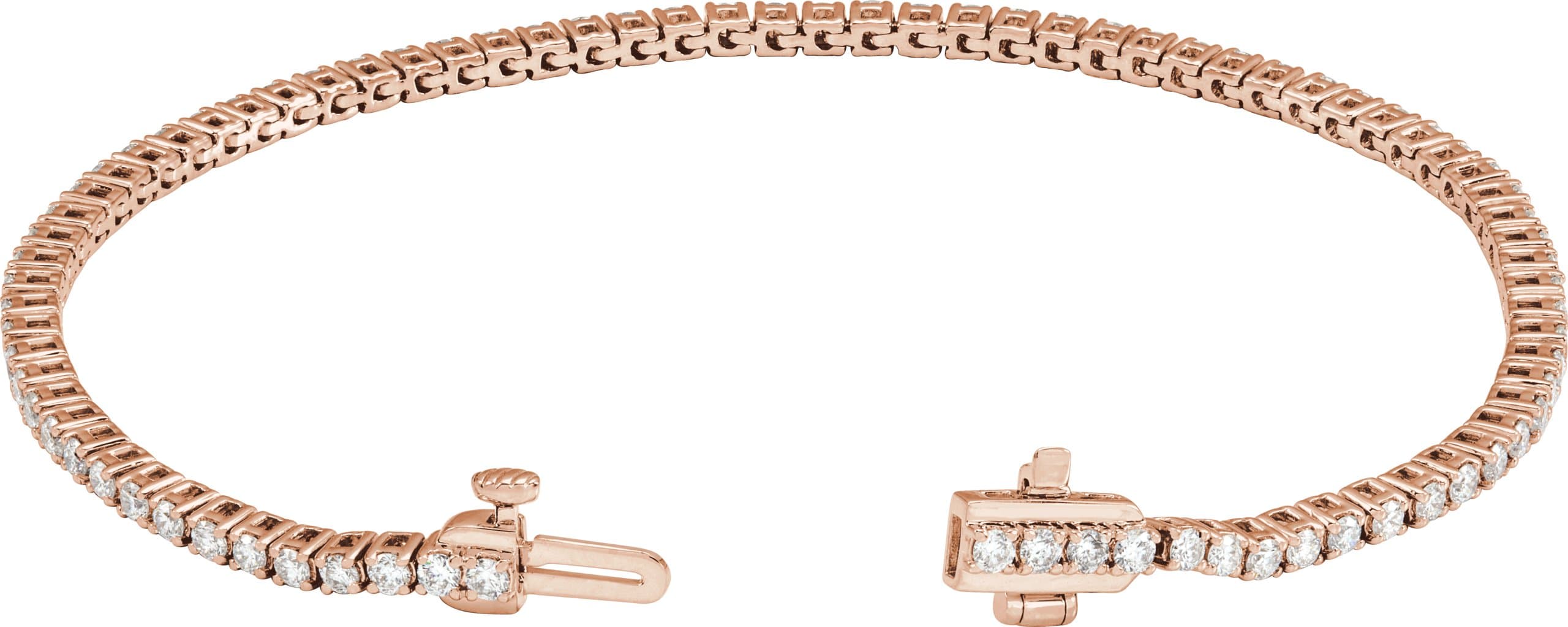 Lab-Grown Diamond Line Bracelet view 2