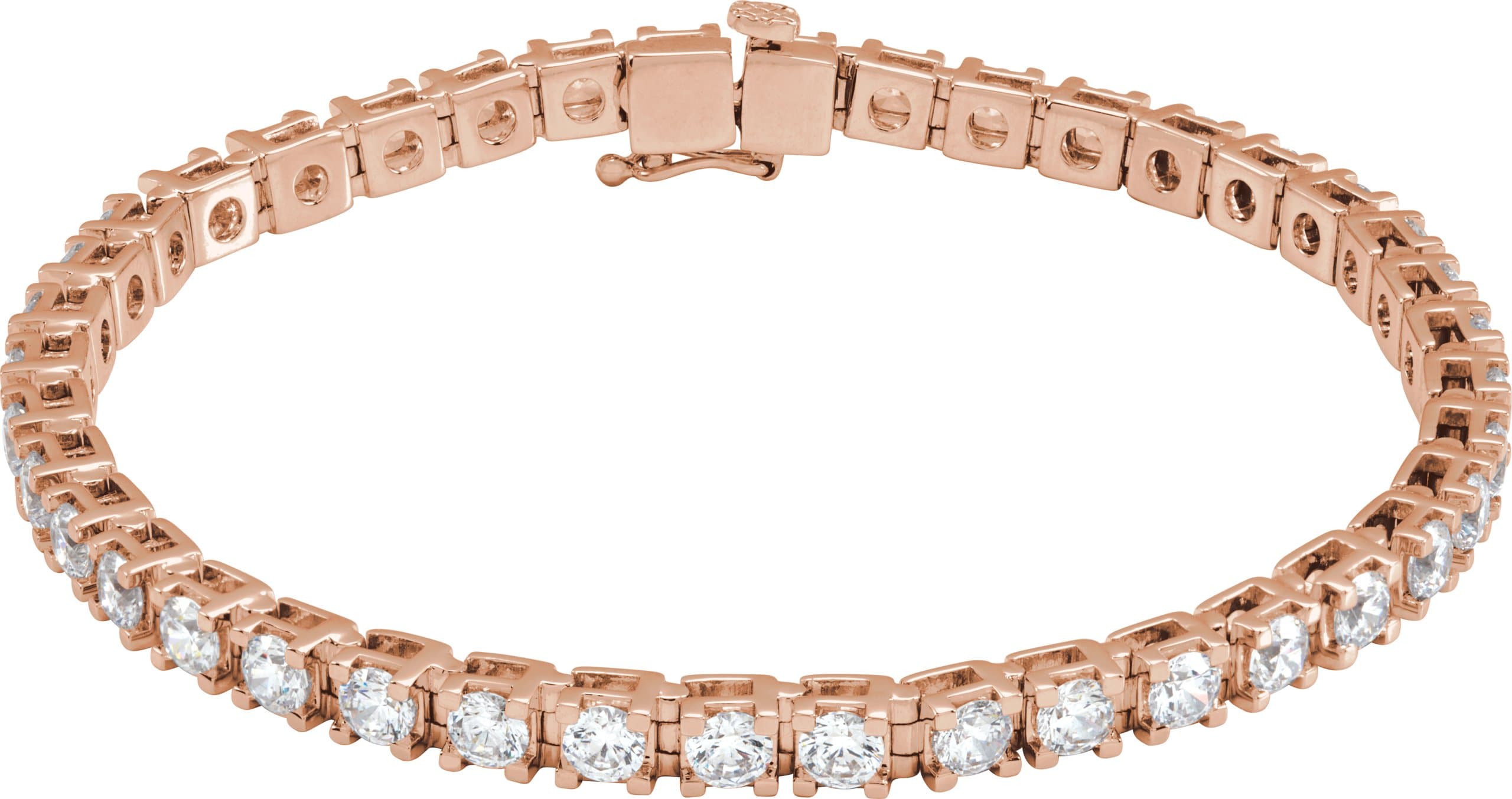 14K Yellow Gold 2 CTW Natural Diamond Line 7 1/4" Bracelet