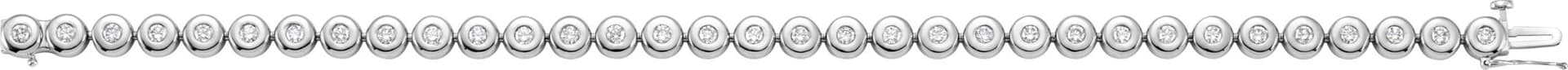 Bezel-Set Line Bracelet or Link view 2