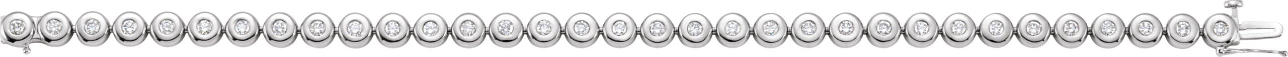 Bezel-Set Line Bracelet or Link view 2