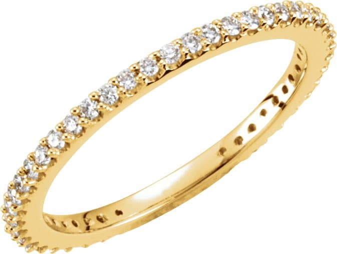 14K Rose 1/3 CTW Natural Diamond Band