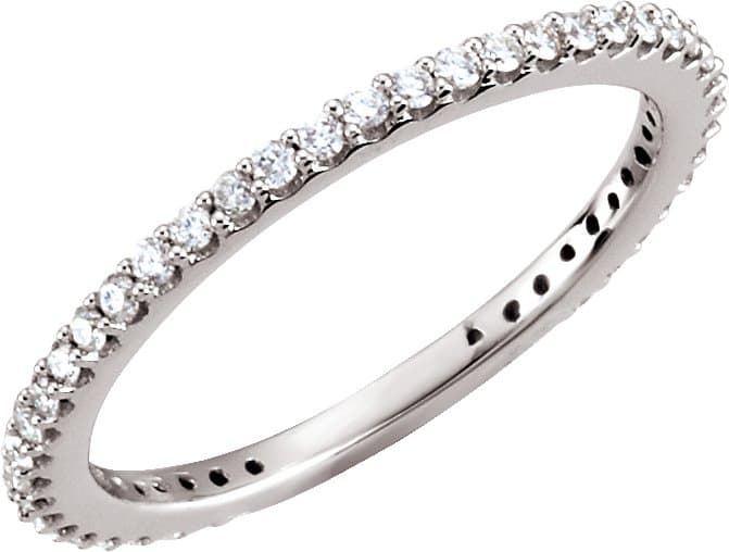 14K Rose 1/3 CTW Natural Diamond Band