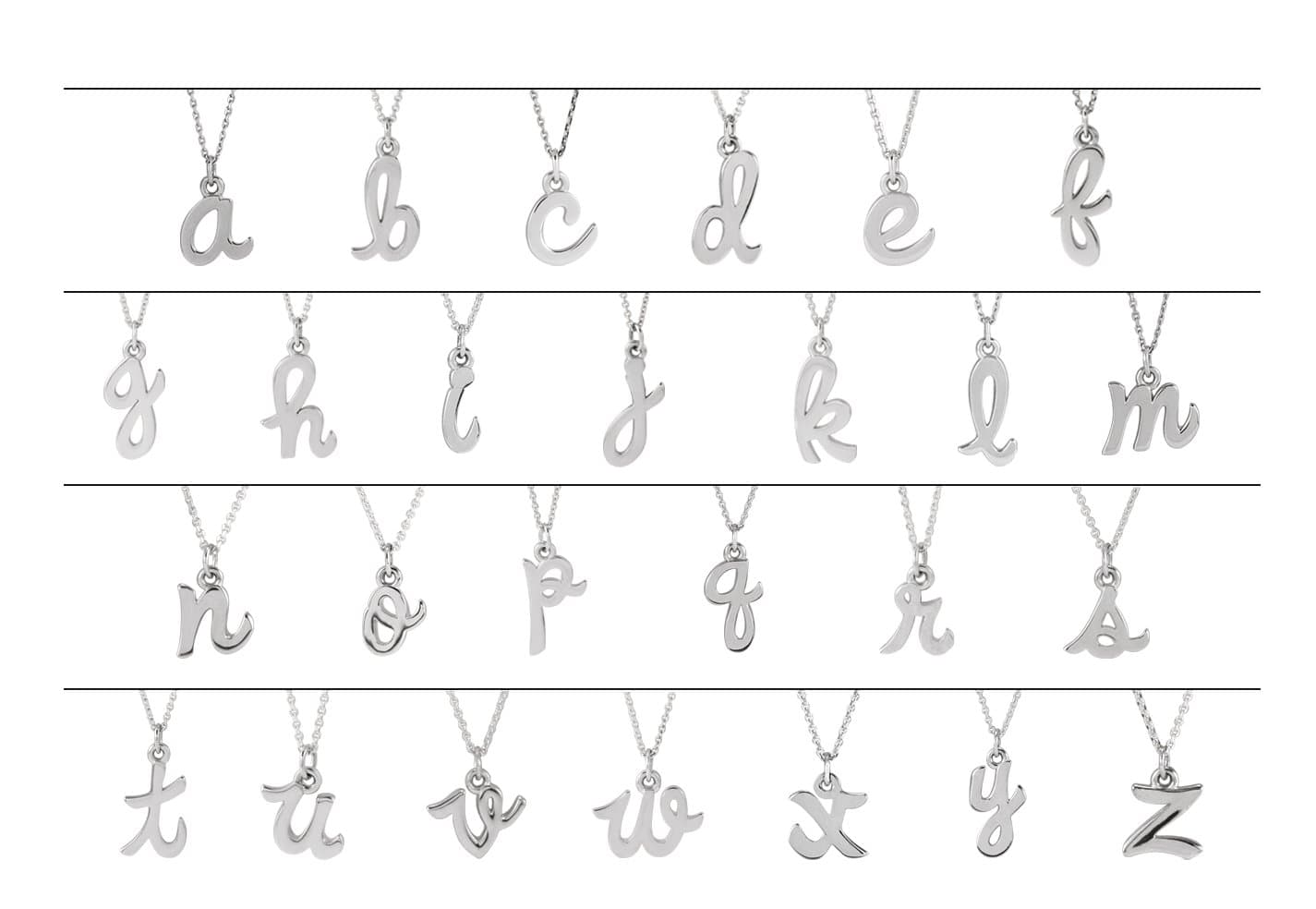 Petite Initial Necklace or Pendant view 2