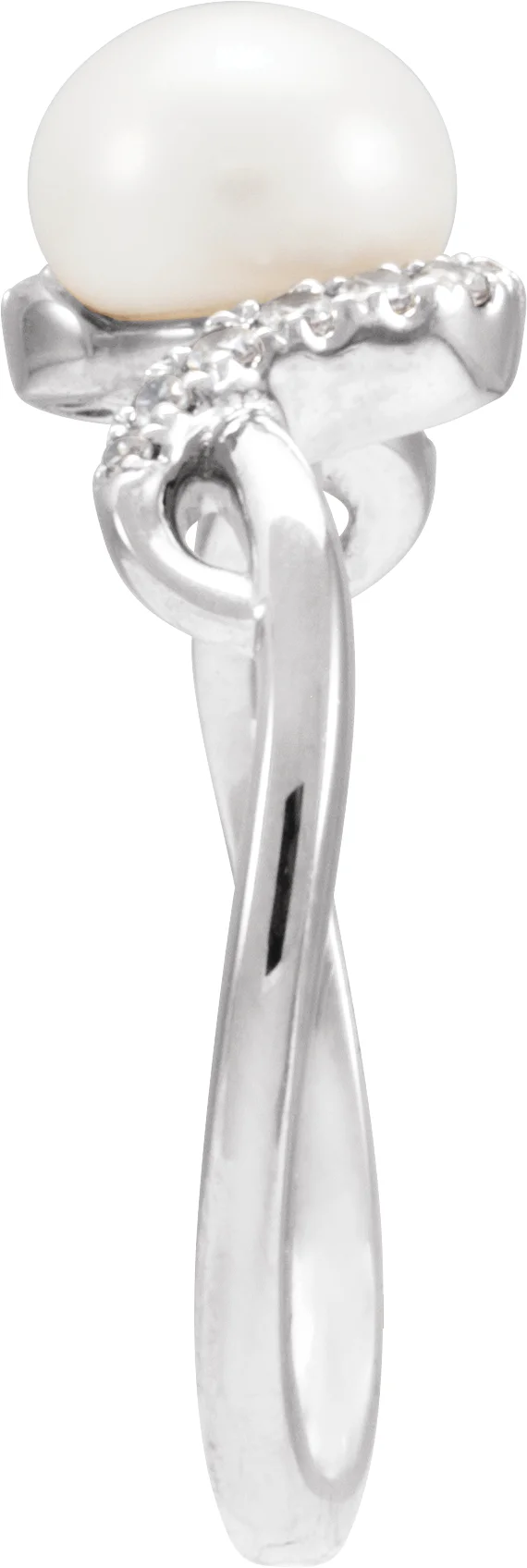 Accented Pearl Ring, view 4