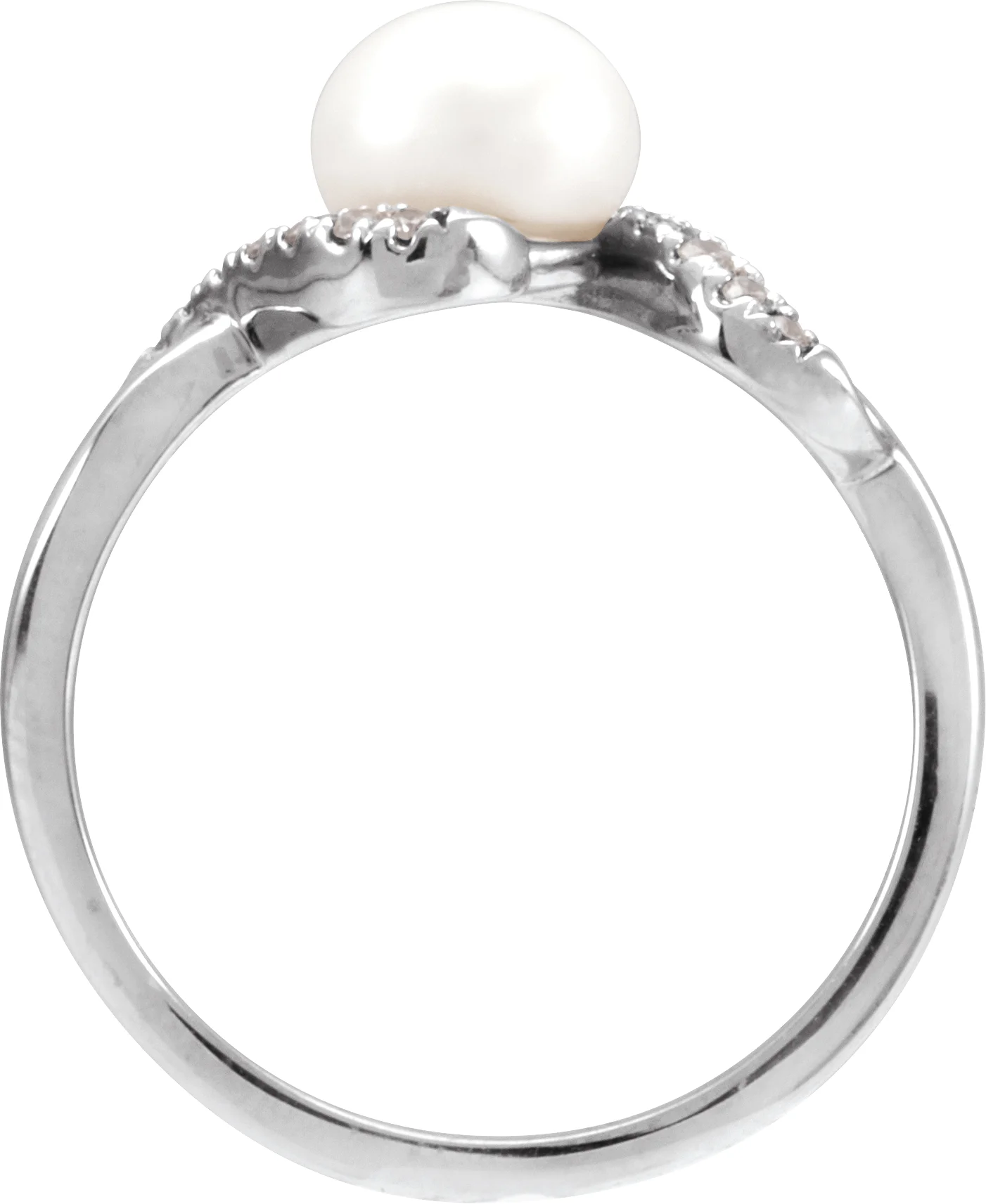 Accented Pearl Ring, view 3
