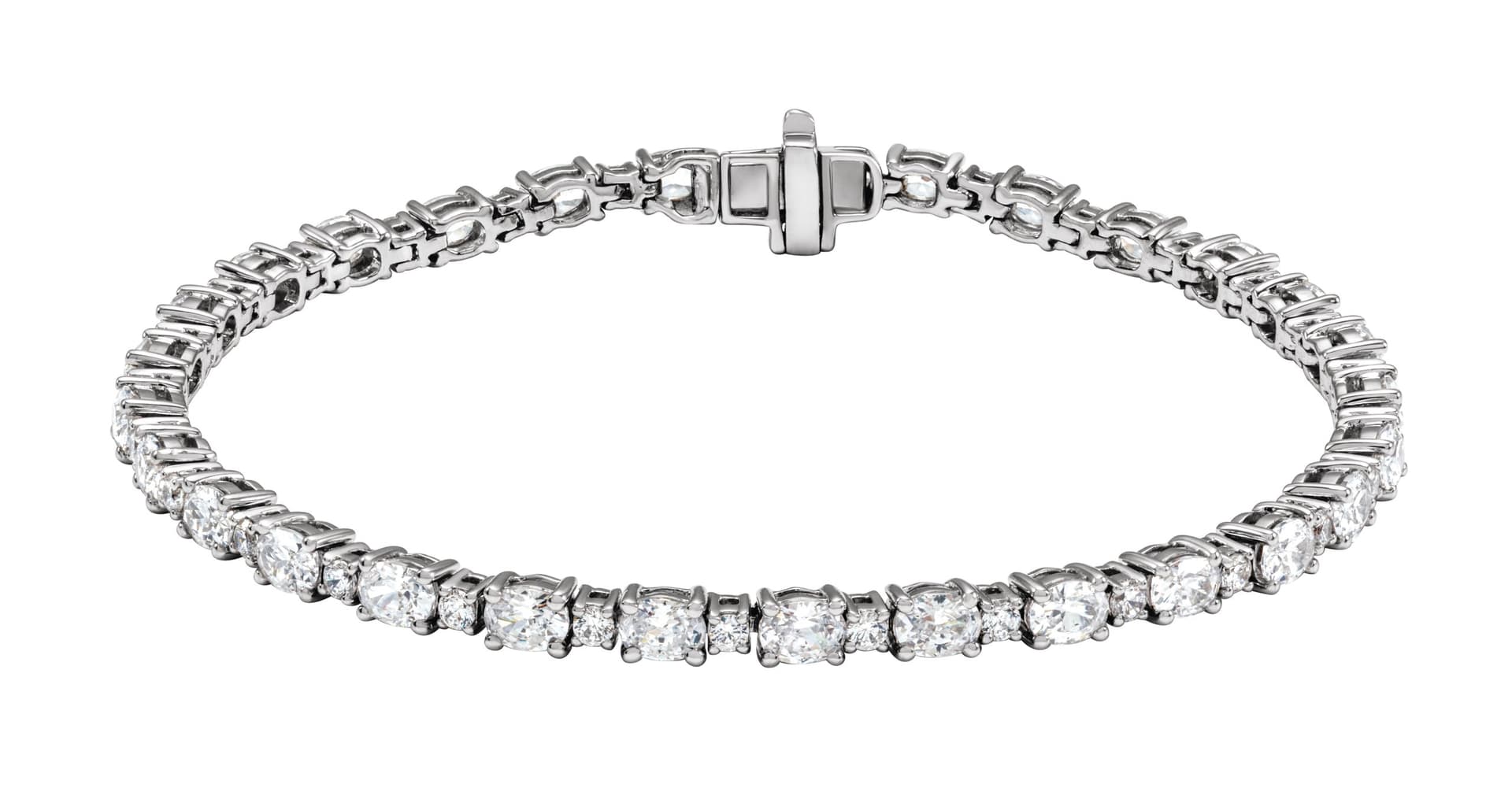 14K Rose 5 1/2 CTW Lab-Grown Diamond Line 7" Bracelet