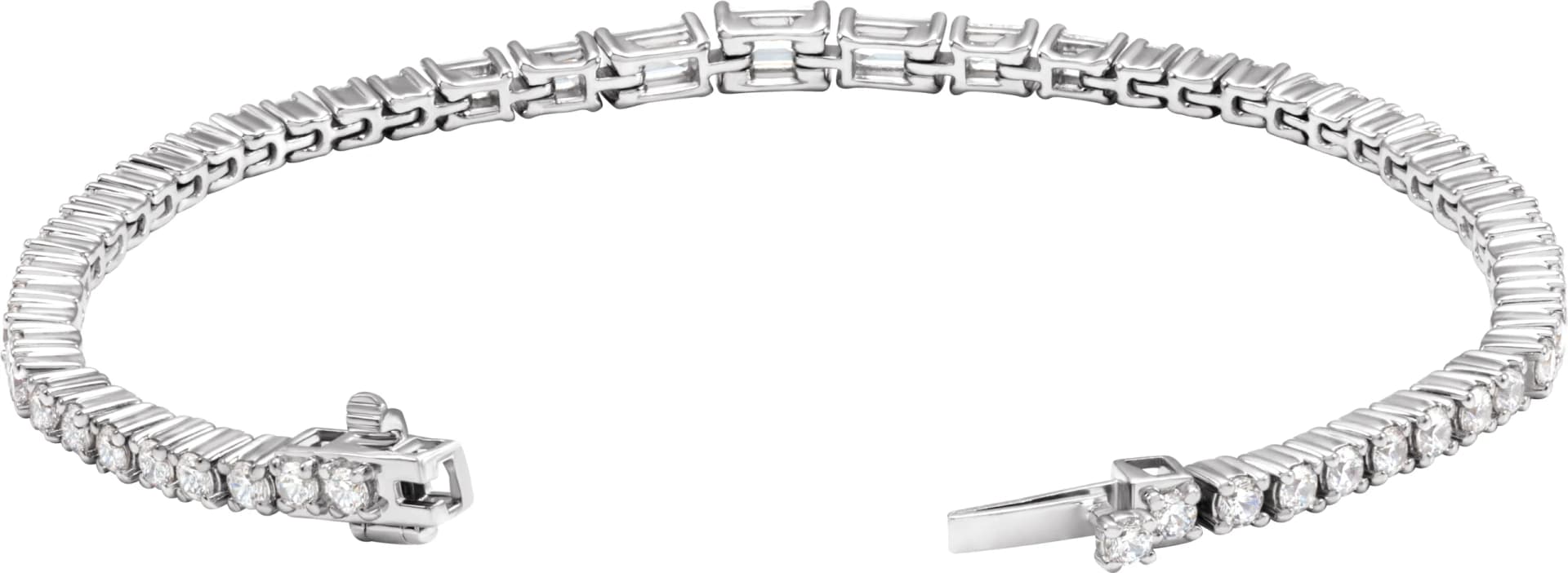 Lab-Grown Diamond Line Bracelet, view 3