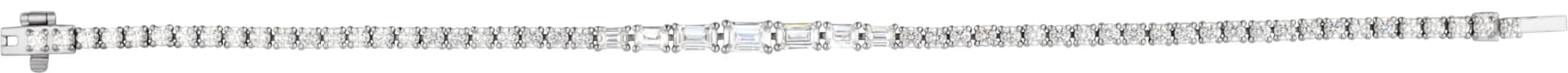 Lab-Grown Diamond Line Bracelet, view 4
