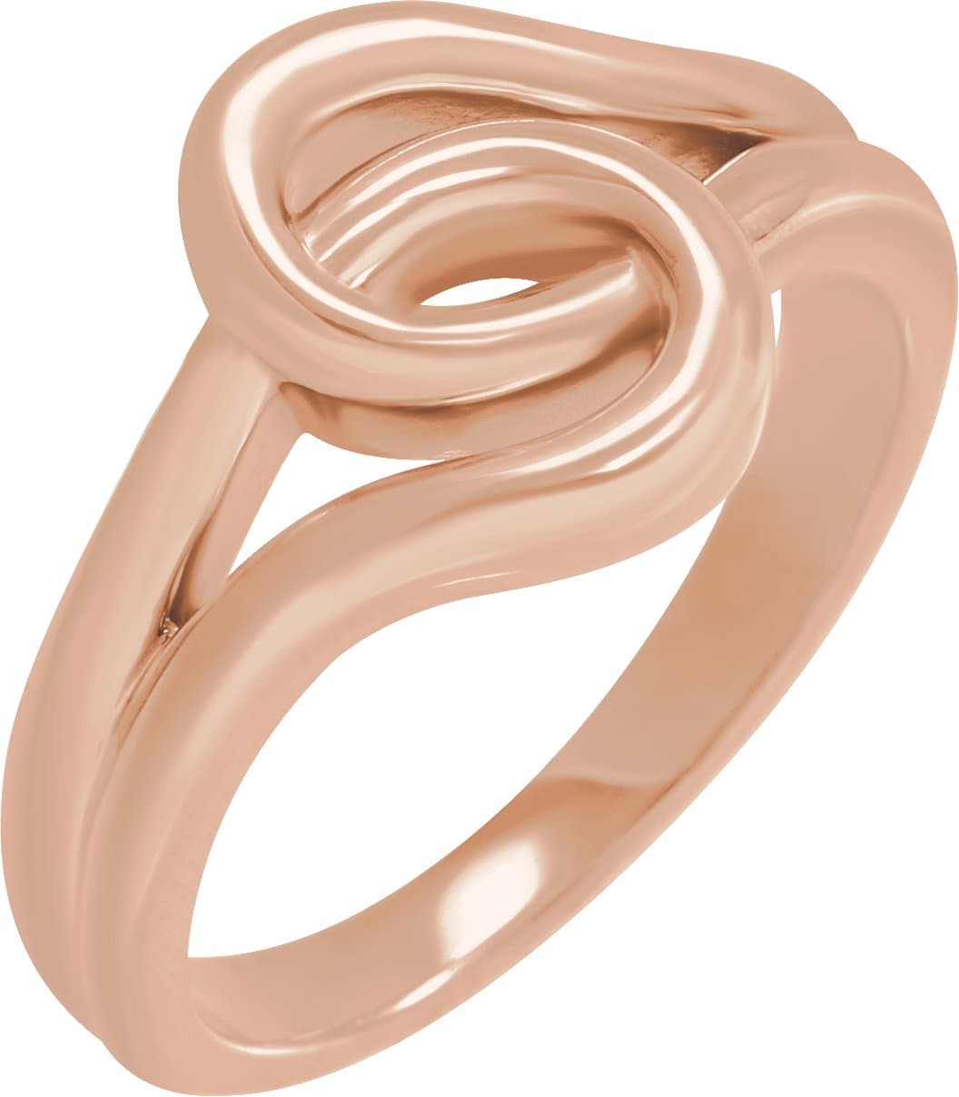 14K Rose Interlocking Ring