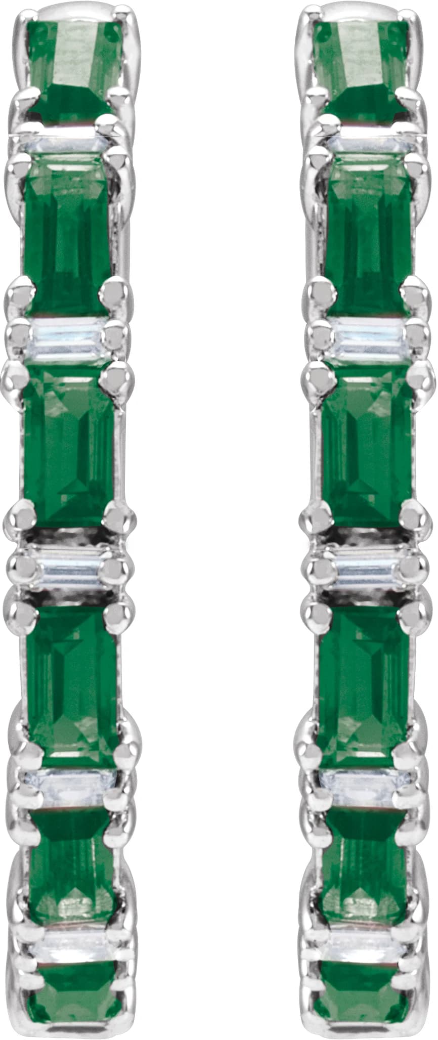 Accented Hoop Earrings, view 3