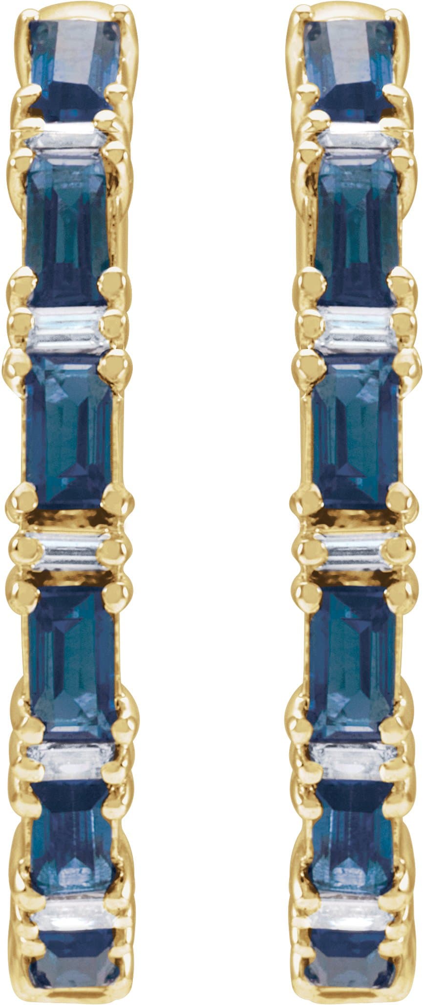 Accented Hoop Earrings view 2