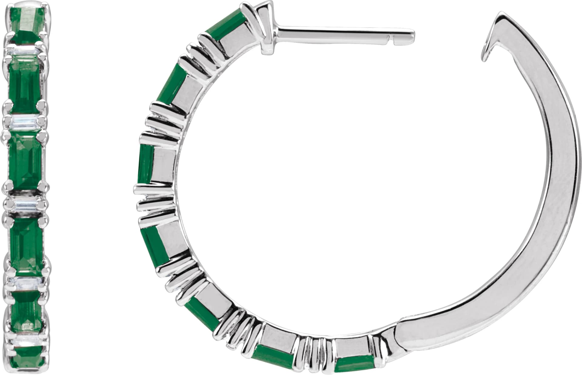 Accented Hoop Earrings, view 4