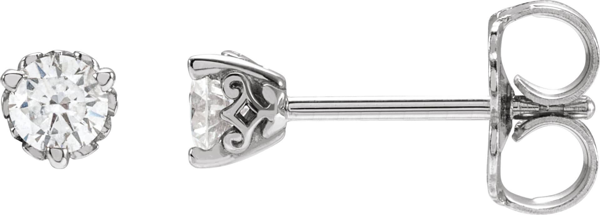14K Rose 1/2 CTW Lab-Grown Diamond Vintage-Inspired Earrings