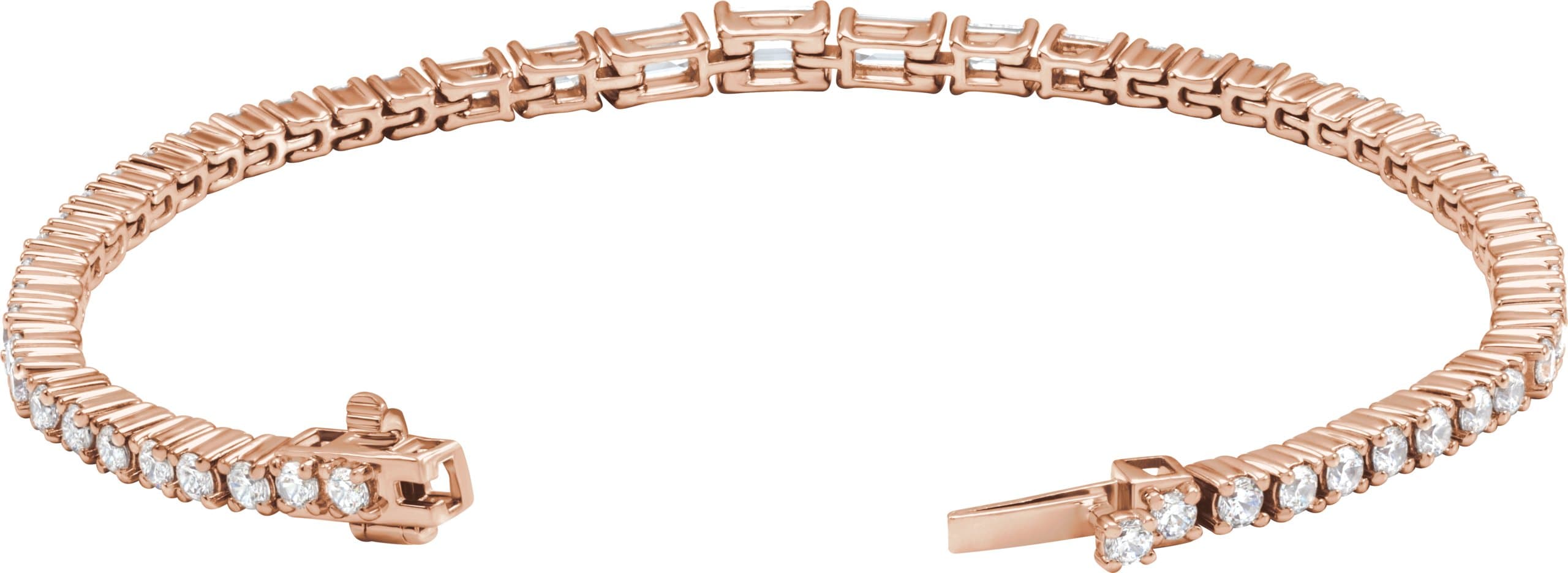 Lab-Grown Diamond Line Bracelet view 2