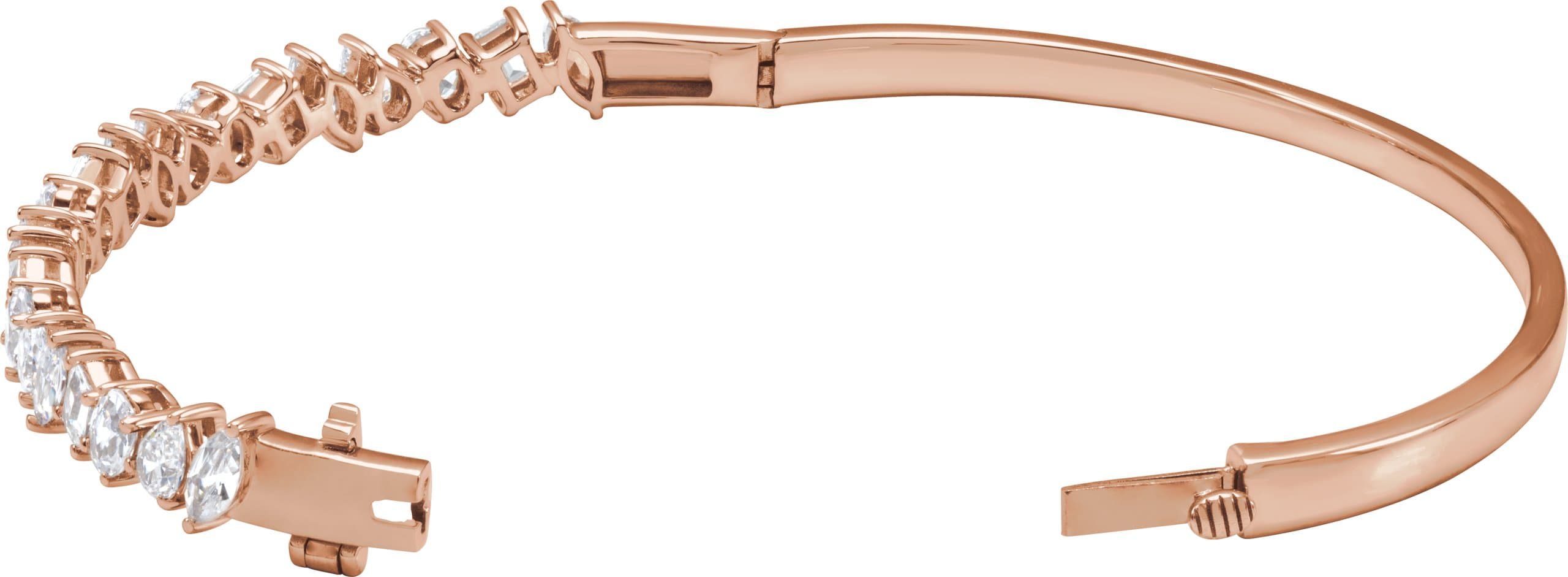 Lab-Grown Diamond Bangle Bracelet view 2