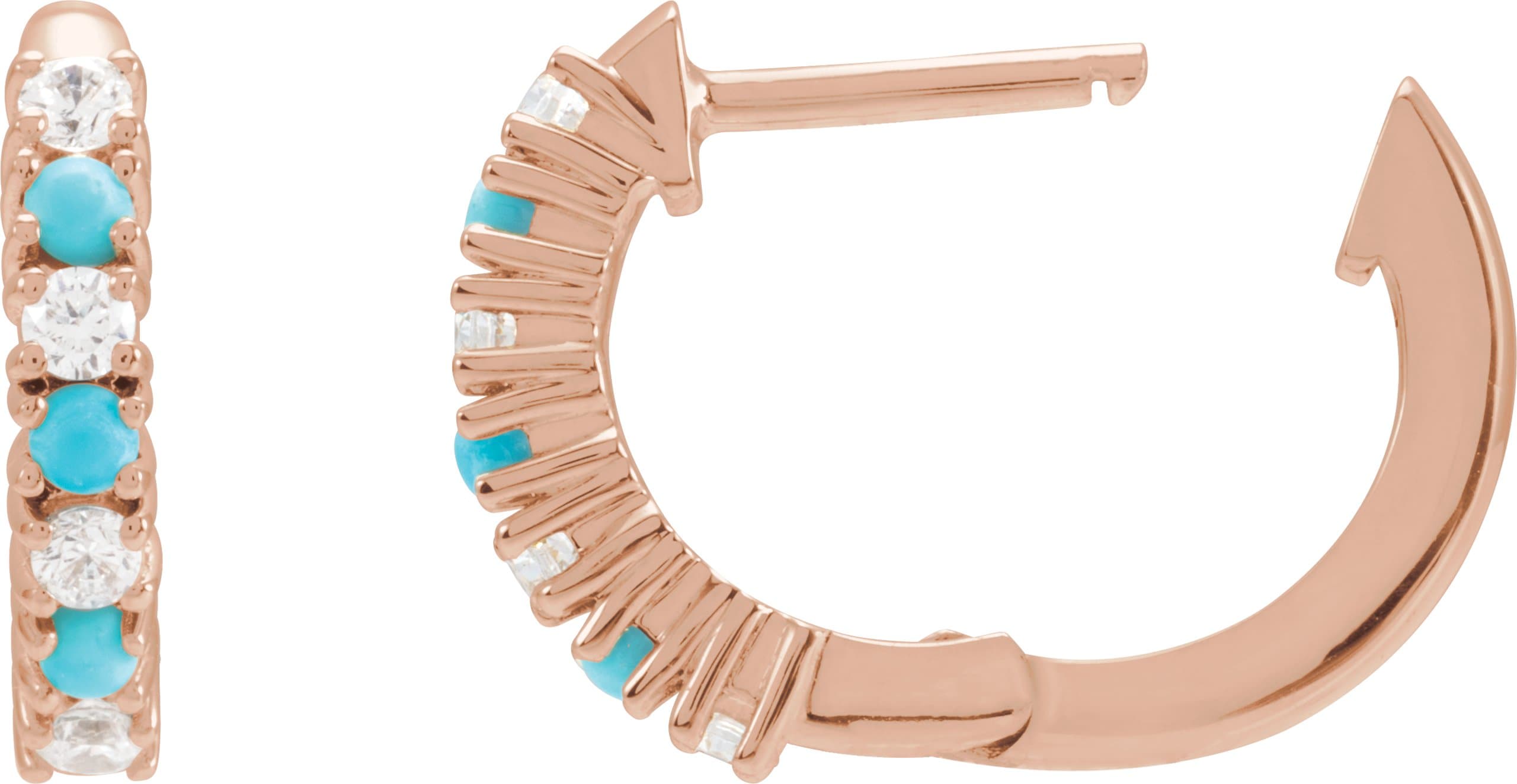 Accented Hoop Earrings view 3