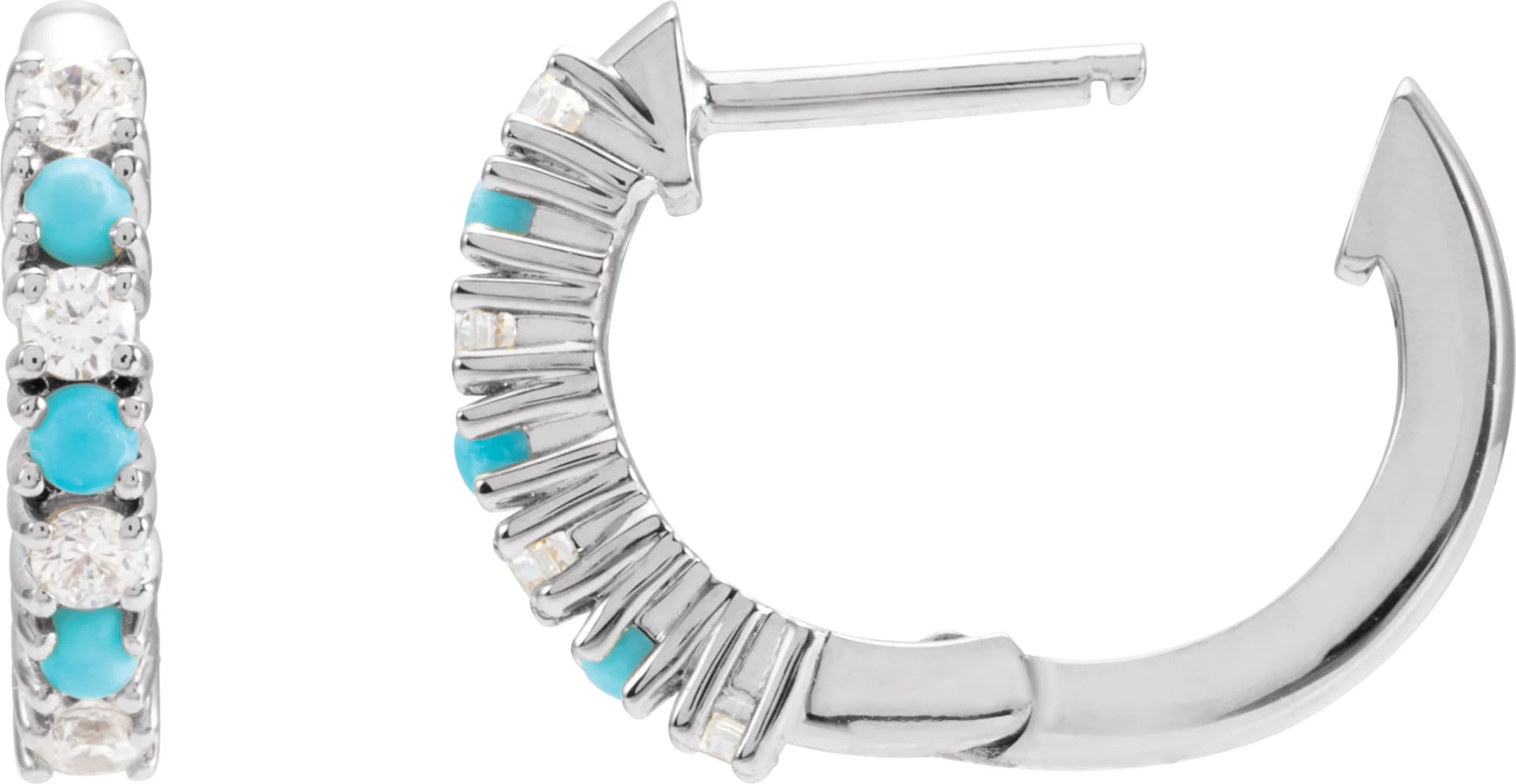Accented Hoop Earrings, view 4