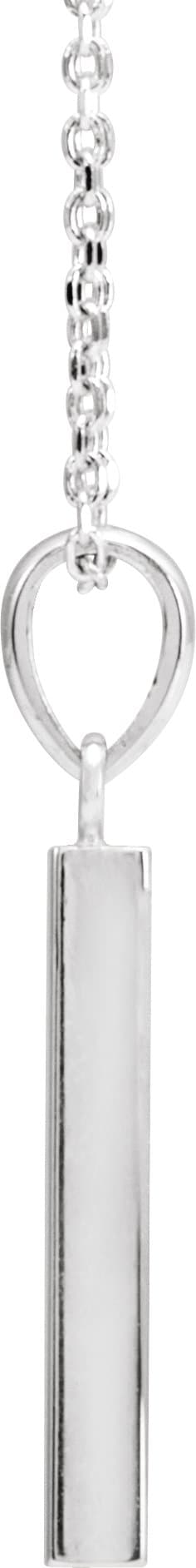 Engravable Bar Necklace or Pendant view 2
