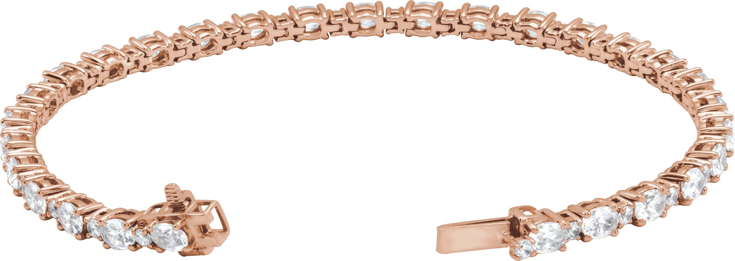 Lab-Grown Diamond Line Bracelet view 2