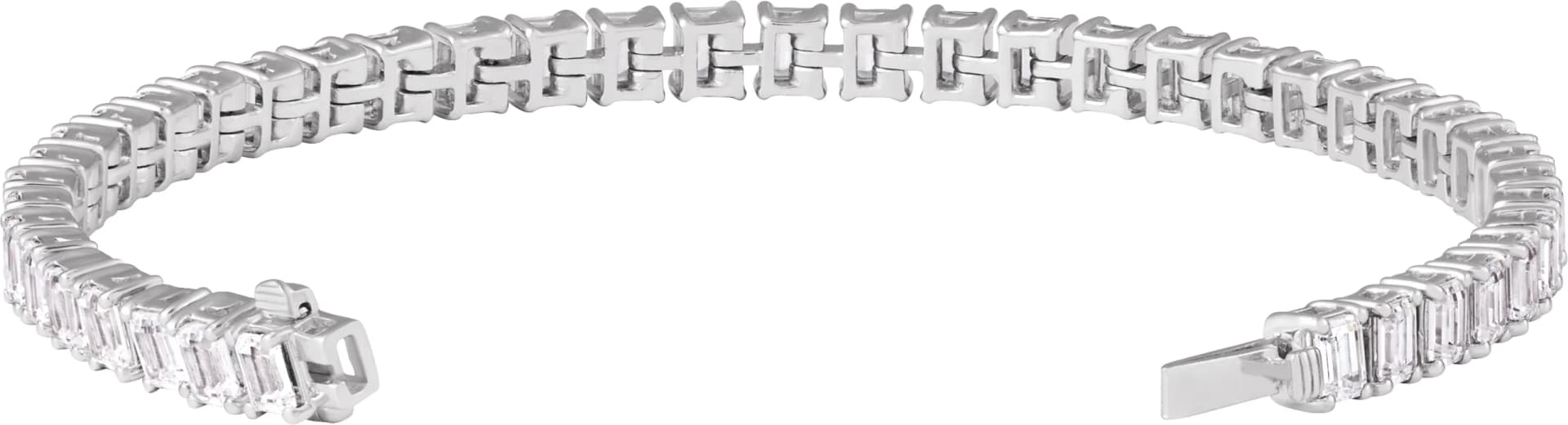 Lab-Grown Diamond Line Bracelet, view 4