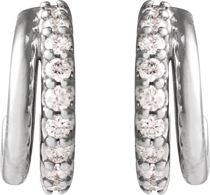 Accented Hoop Earrings view 3