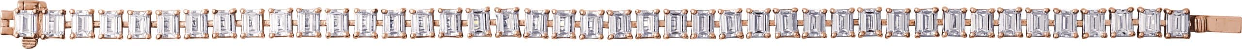Lab-Grown Diamond Line Bracelet view 2