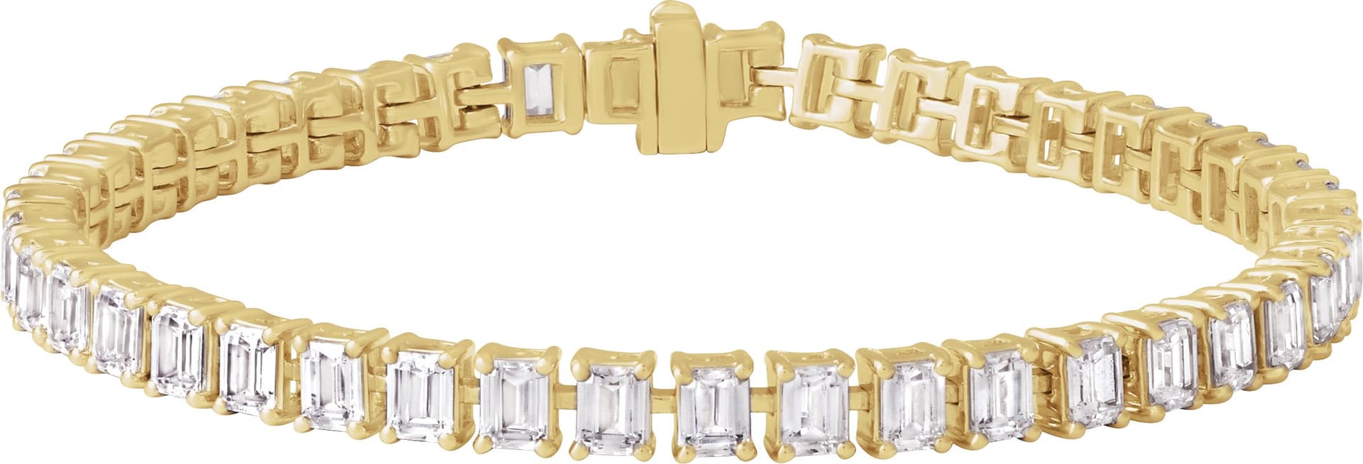 14K Rose 10 1/2 CTW Lab-Grown Diamond Line 7" Bracelet