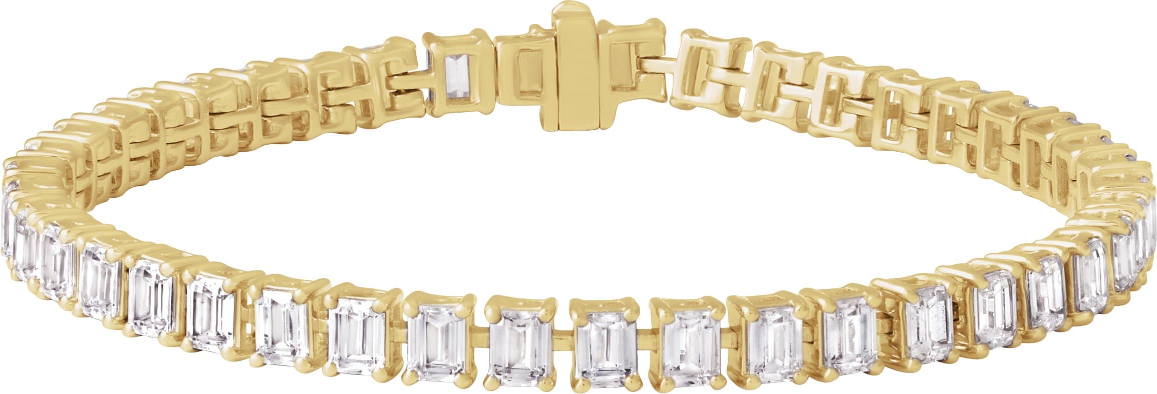 14K Rose 10 1/2 CTW Lab-Grown Diamond Line 7" Bracelet