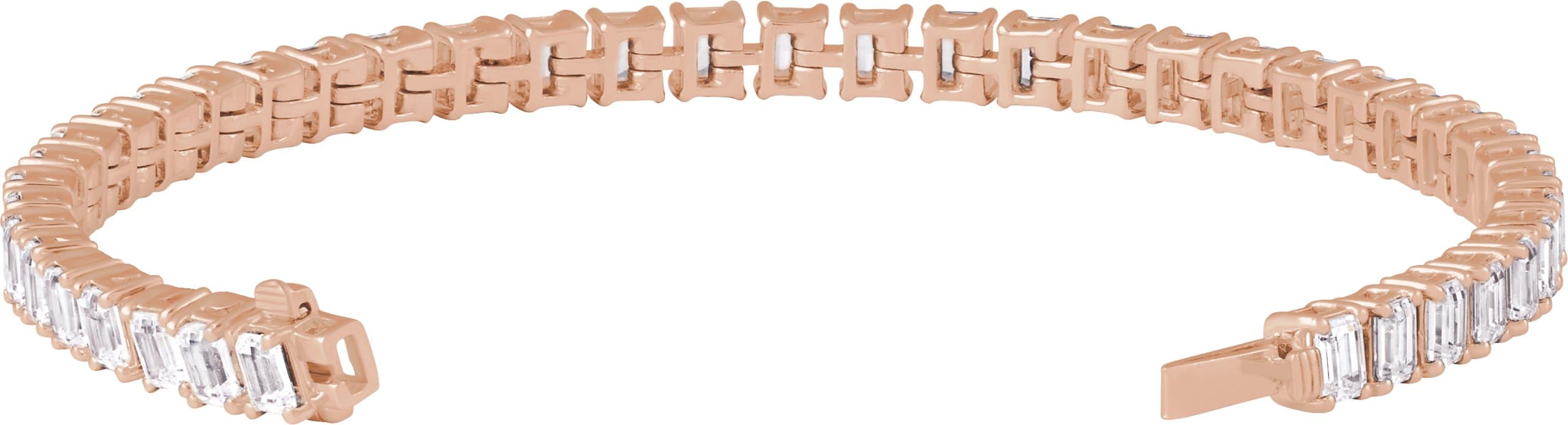 Lab-Grown Diamond Line Bracelet view 3
