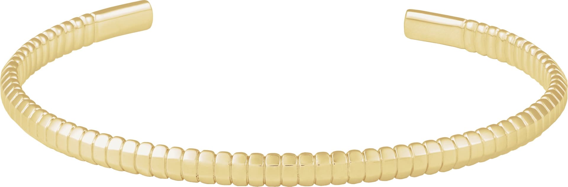 14K Rose Cuff 7" Bracelet