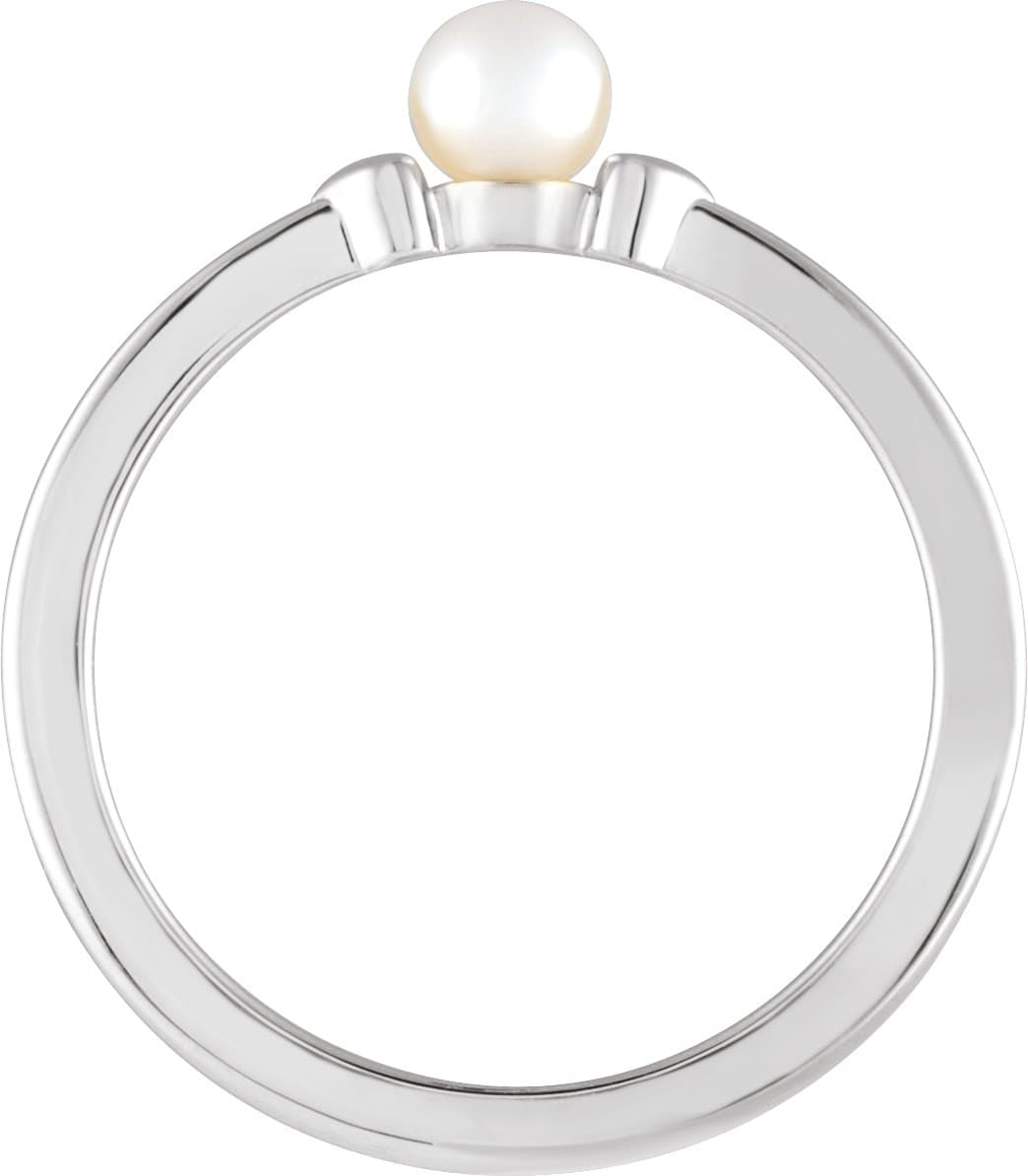 Heart Pearl Ring view 2