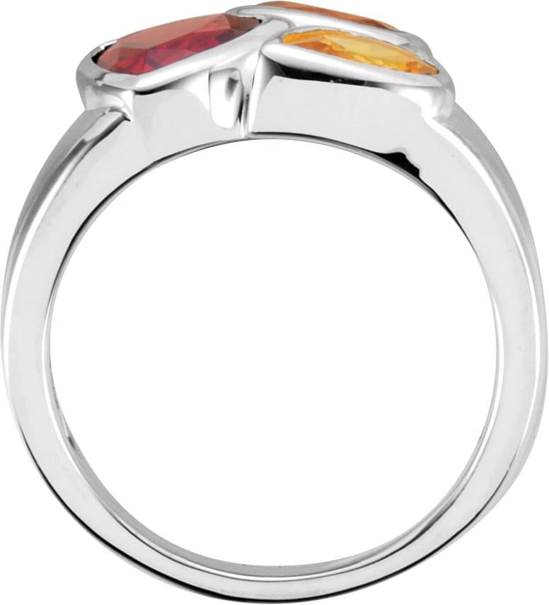 Bezel-Set Multi-Gemstone Ring view 2