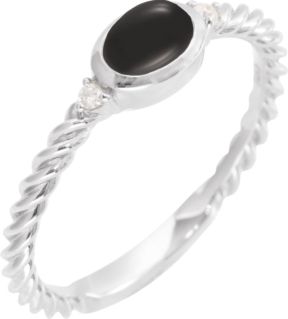 Accented Cabochon Ring view 1