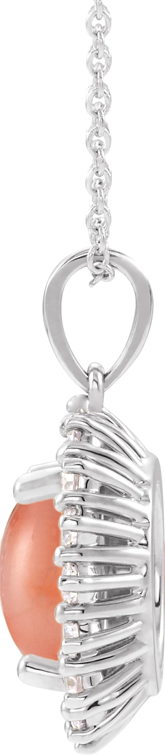 Halo-Style Necklace, view 3