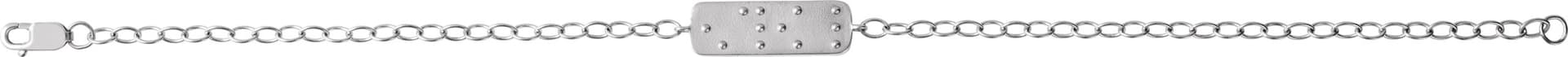 Reversible Love Braille Bracelet view 2