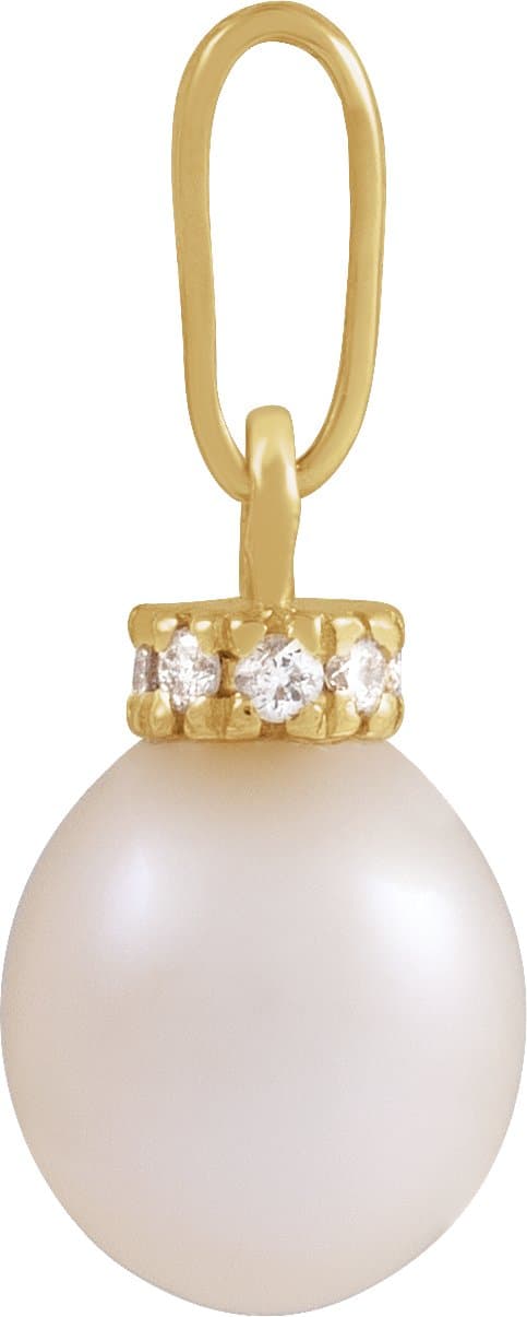 Accented Pearl Pendant view 2