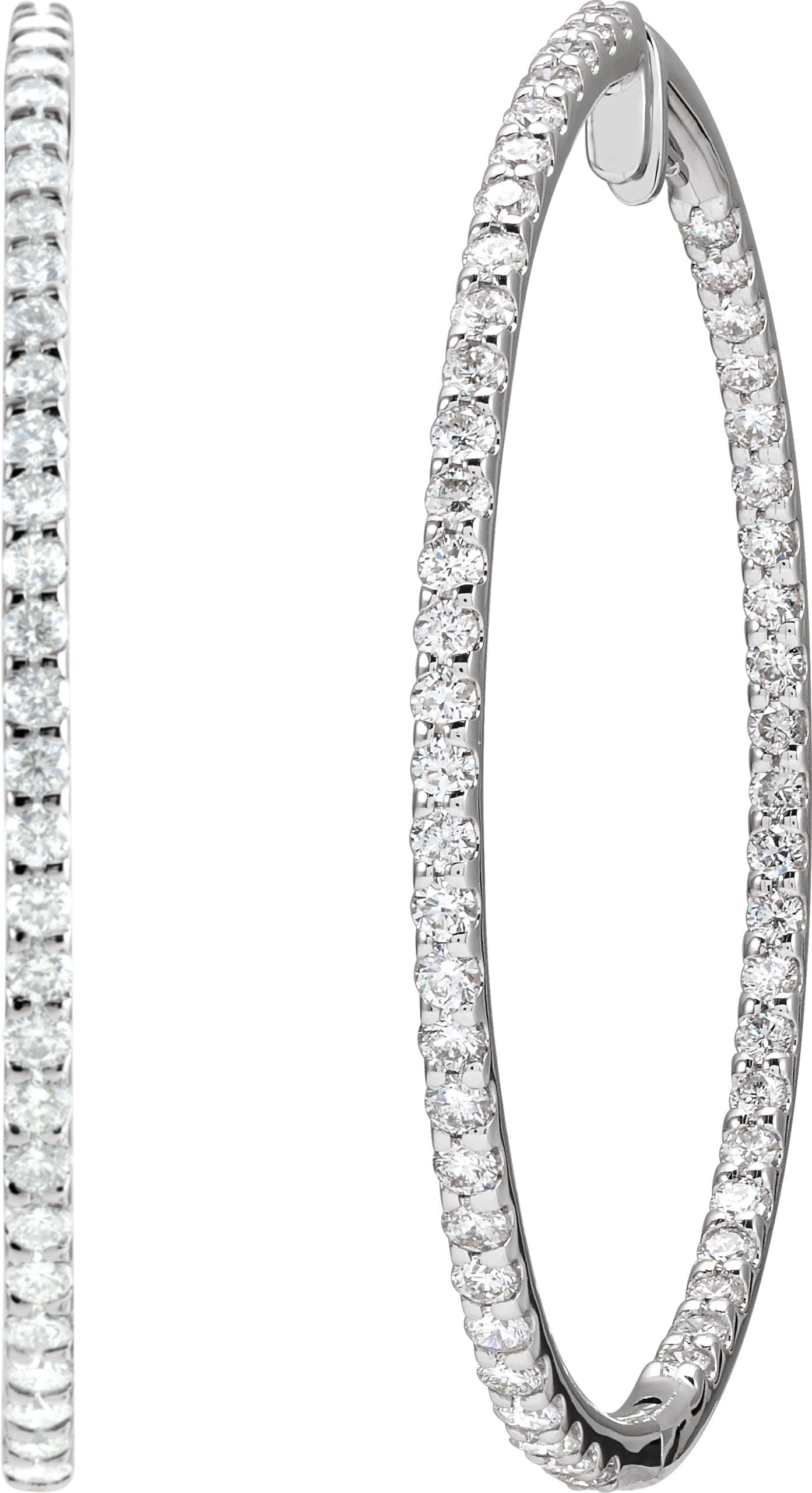 Inside-Outside Hoop Earrings view 2