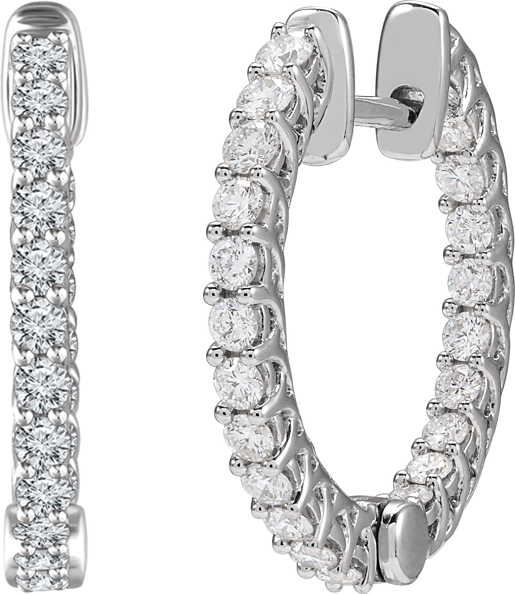 Inside-Outside Hoop Earrings view 2