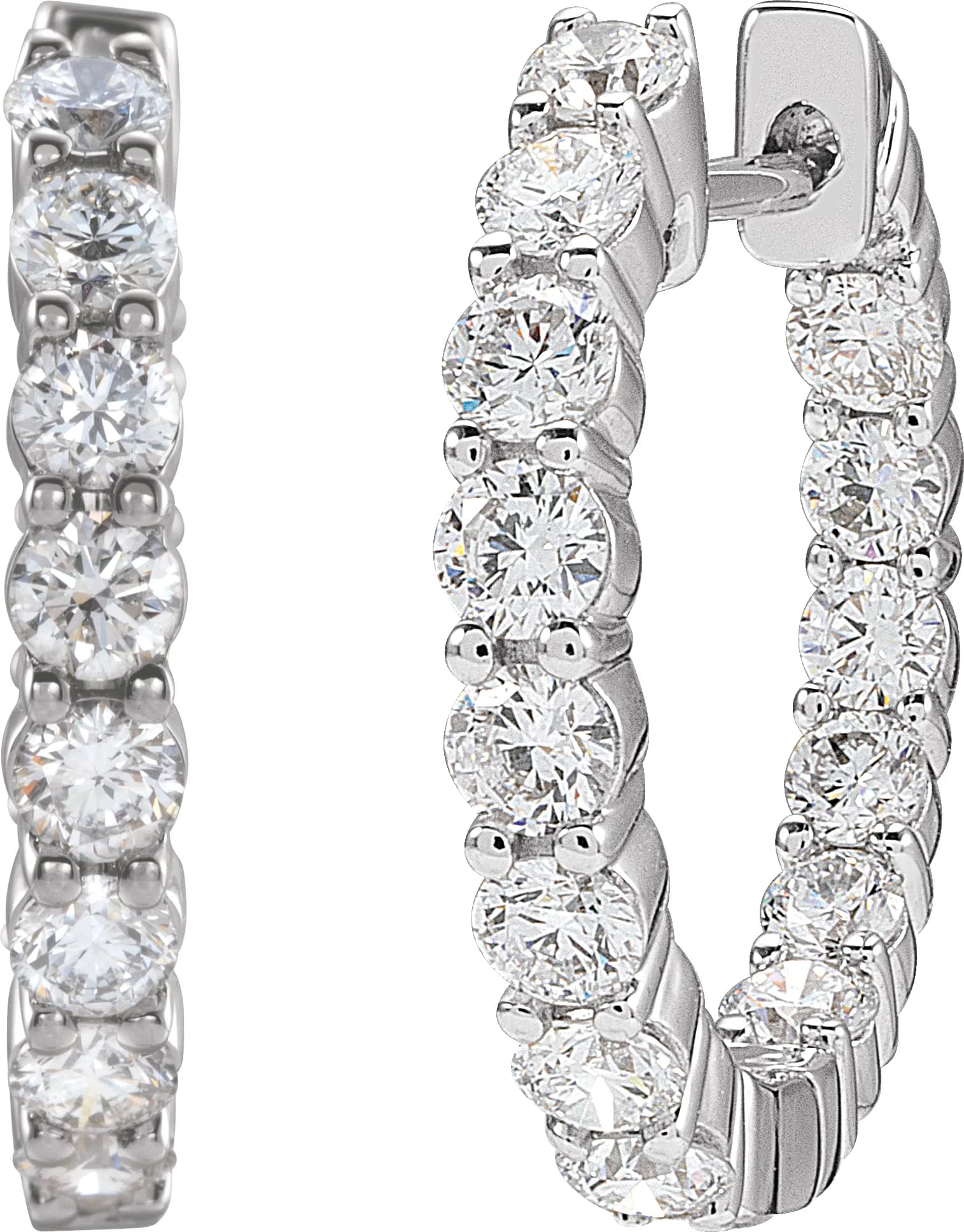 Inside-Outside Hoop Earrings, view 3