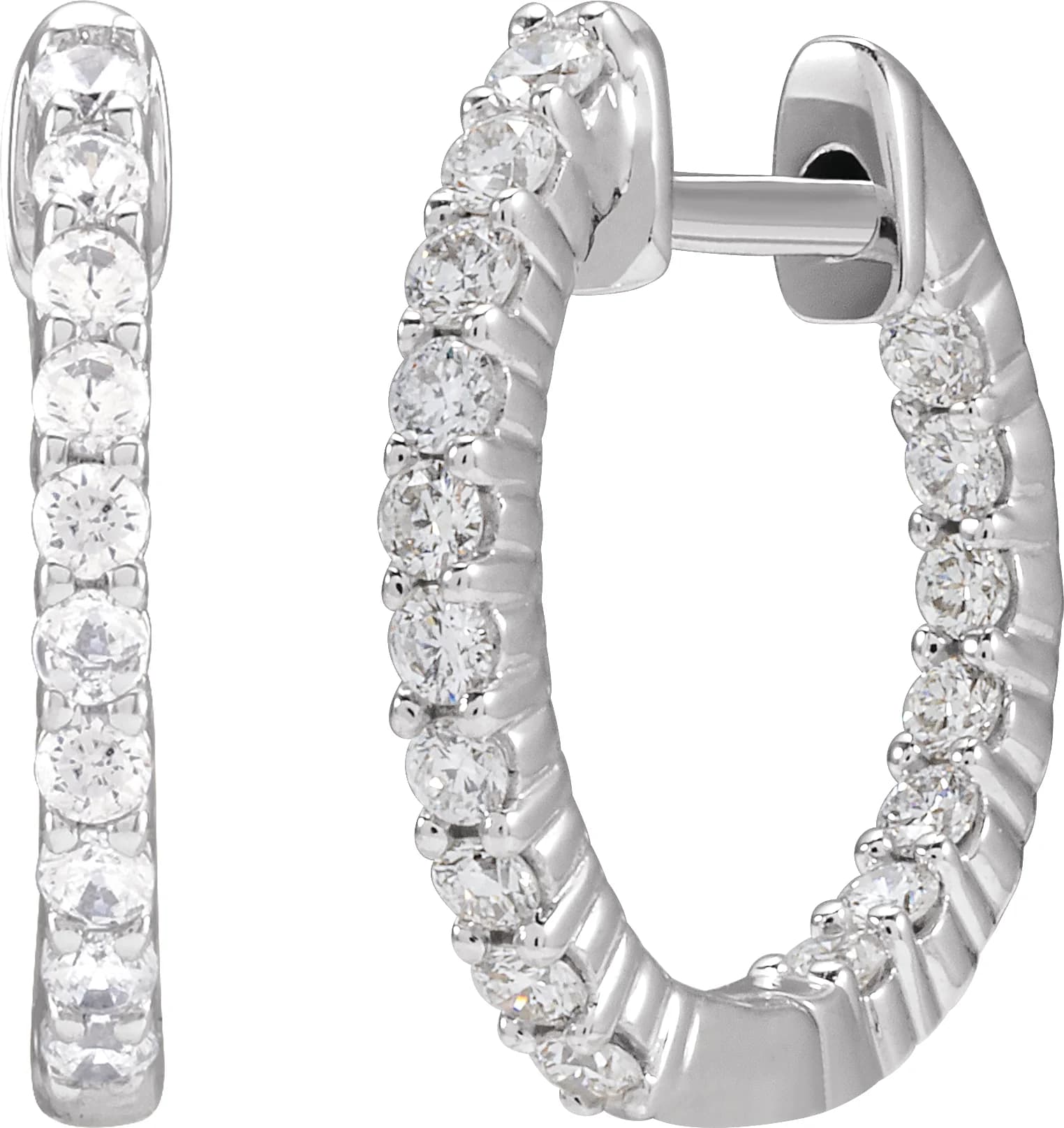 Inside-Outside Hoop Earrings, view 3