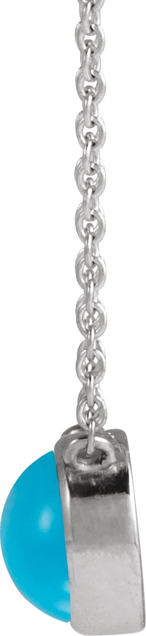 Cabochon Solitaire Necklace view 2
