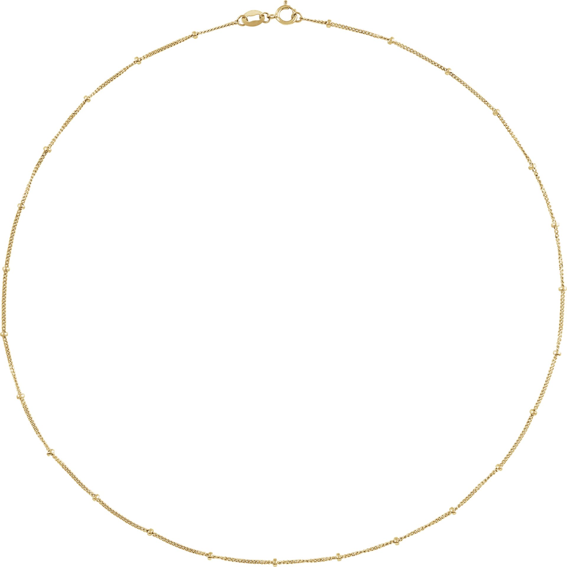 1 mm Beaded Curb Chain view 2