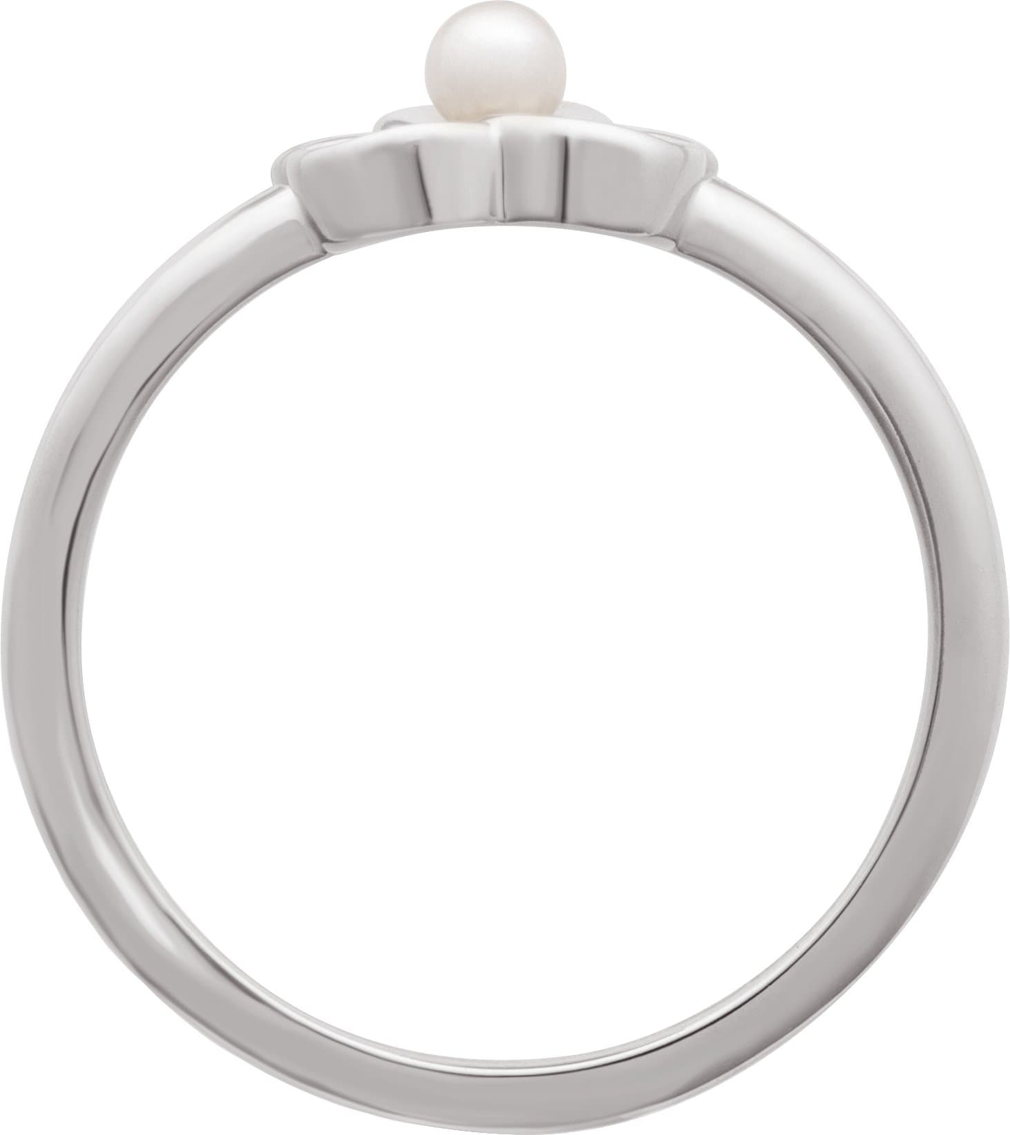 Floral Pearl Ring view 2