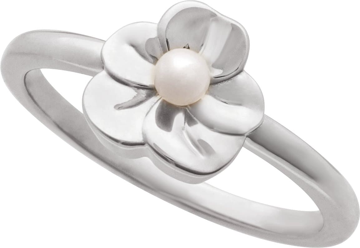 Floral Pearl Ring view 3