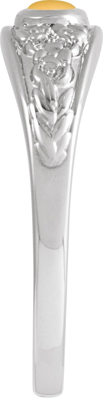 Floral Cabochon Ring view 3