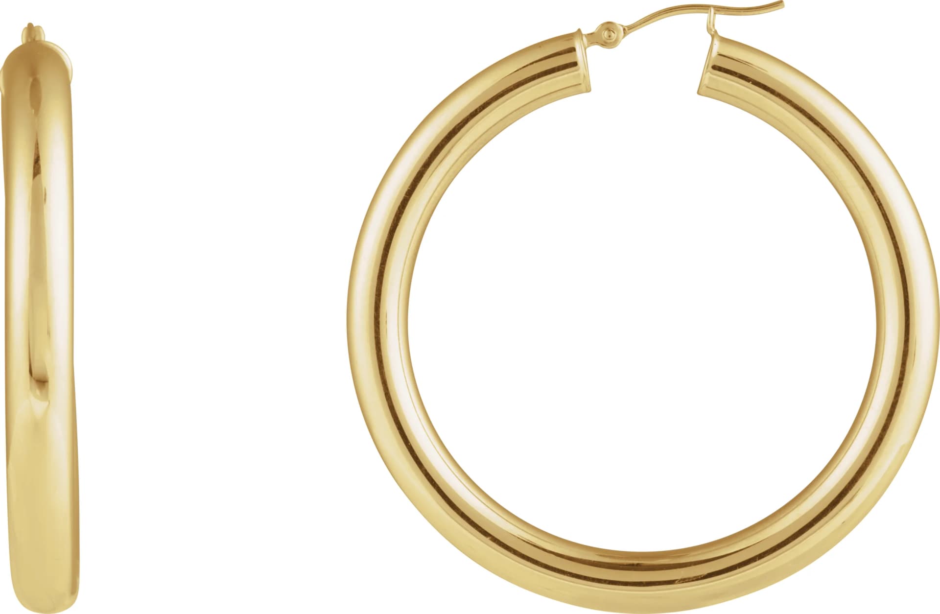 Tube Hoop Earrings