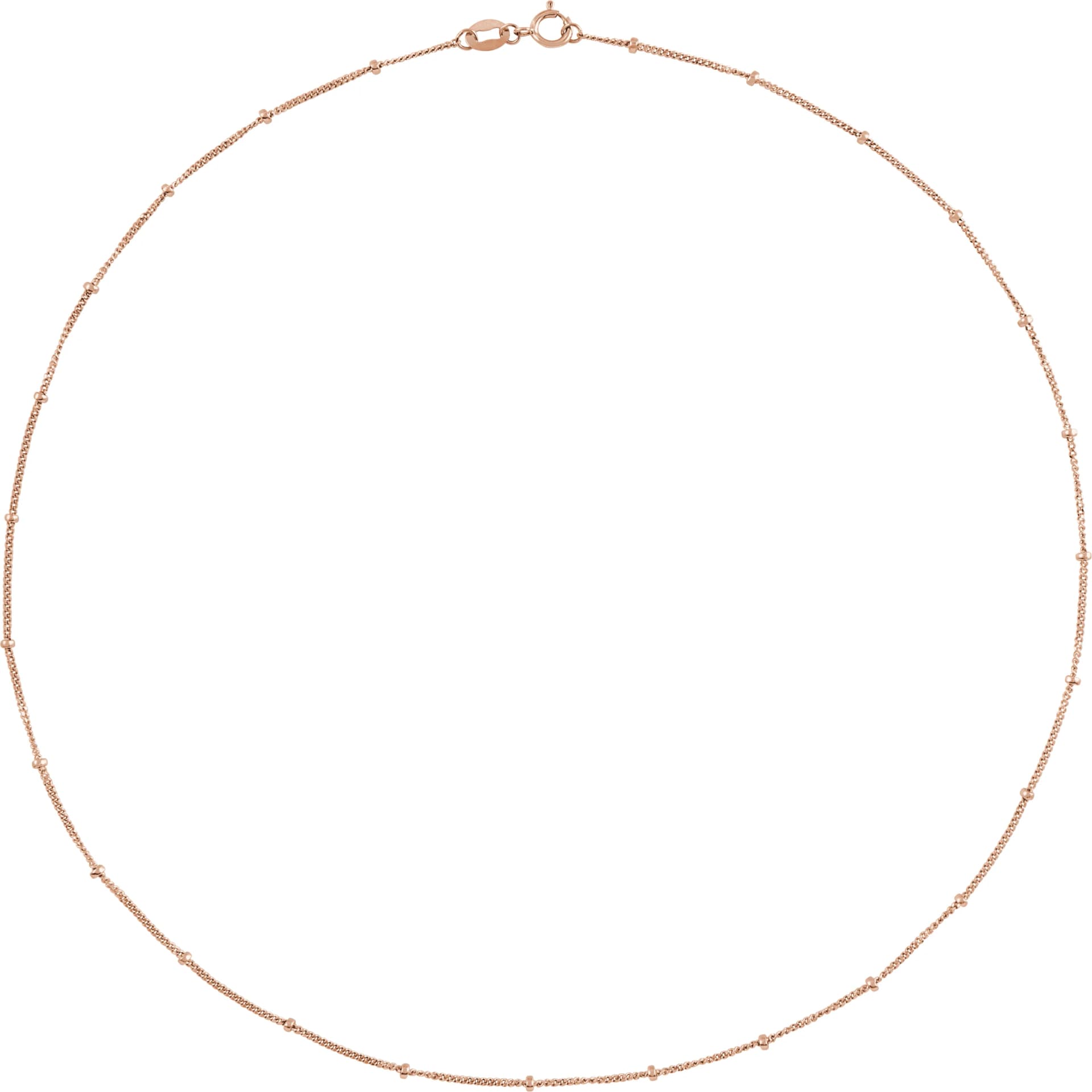 1 mm Beaded Curb Chain, view 3